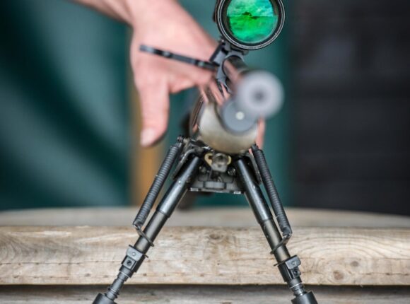 Air Rifle Range With Reflex Targets At Honesberie Shooting School